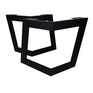 Metalinės kavos staliuko kojos „Lenktas rombas“